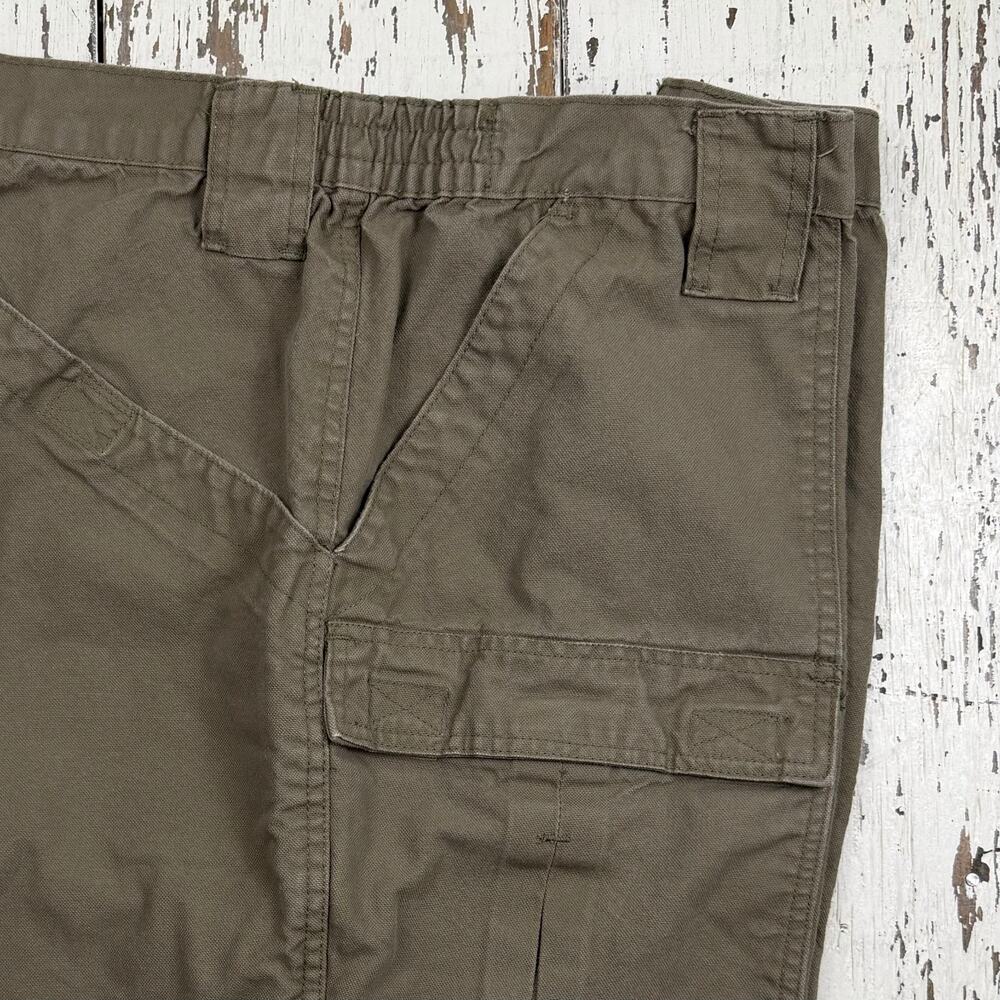 Boulder Creek Cargo shorts men’s 52 Big olive green cargo pockets - Picture 4 of 7